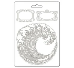 Stamperia Gießformen>Soft Modellierform A5 "Silent Sea - Wave"