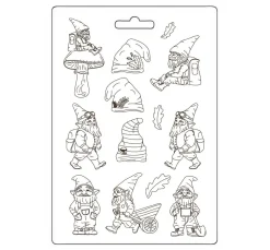 Stamperia Gießformen>Soft Modellierform "Hidden Grove - Gnome"