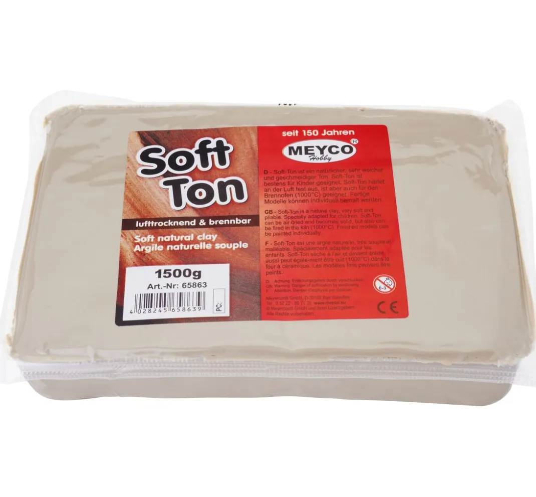 Meyco Modellieren|Modelliermasse>Soft-Ton, 1,5 kg