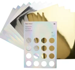 Rico Design Spezialpapier & -Karton>Spiegelkarton-Block Gold/Silber