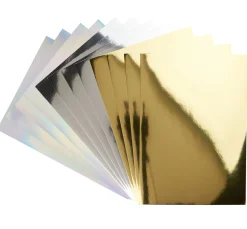Rico Design Spezialpapier & -Karton>Spiegelkarton-Block Gold/Silber