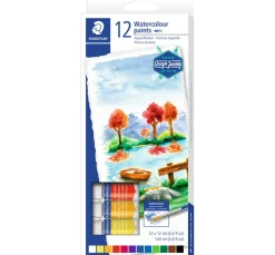 STAEDTLER Aquarell|Künstlerfarbe>Aquarellfarben-Set, 12 Tuben