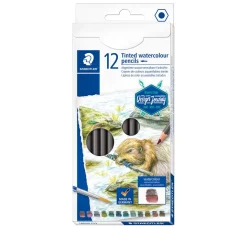 STAEDTLER Aquarell|Farbsets>Aquarellstifte tinted, 12er-Set