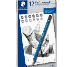 STAEDTLER Malen & Zeichnen|Stifte>Bleistifte Mars Lumograph, 12 St.