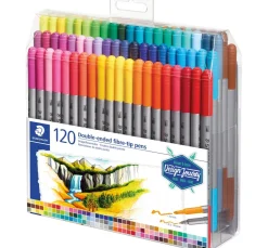 STAEDTLER Stifte>Doppelfasermaler, 120 St.