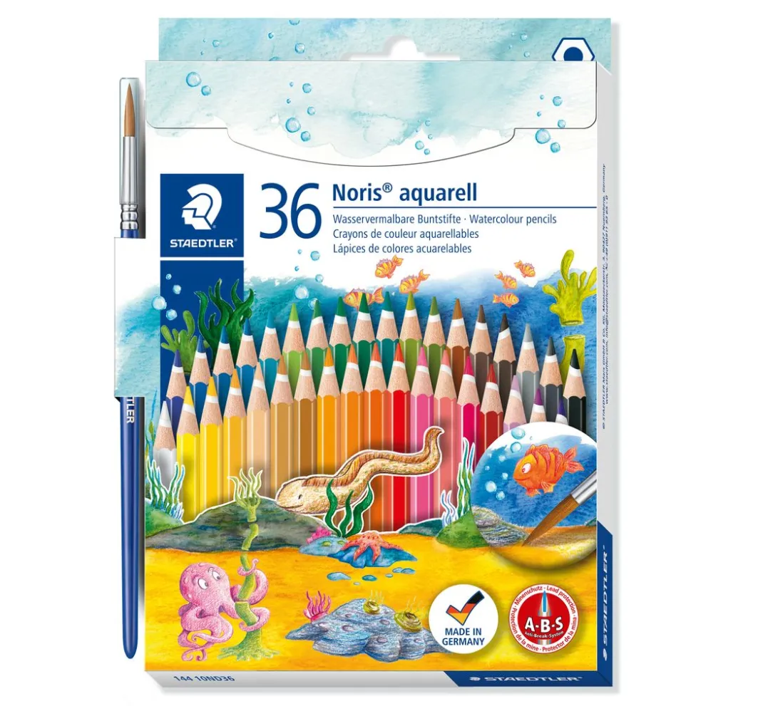 STAEDTLER Aquarell|Stifte>Noris Aquarell-Buntstifte, 36er Set