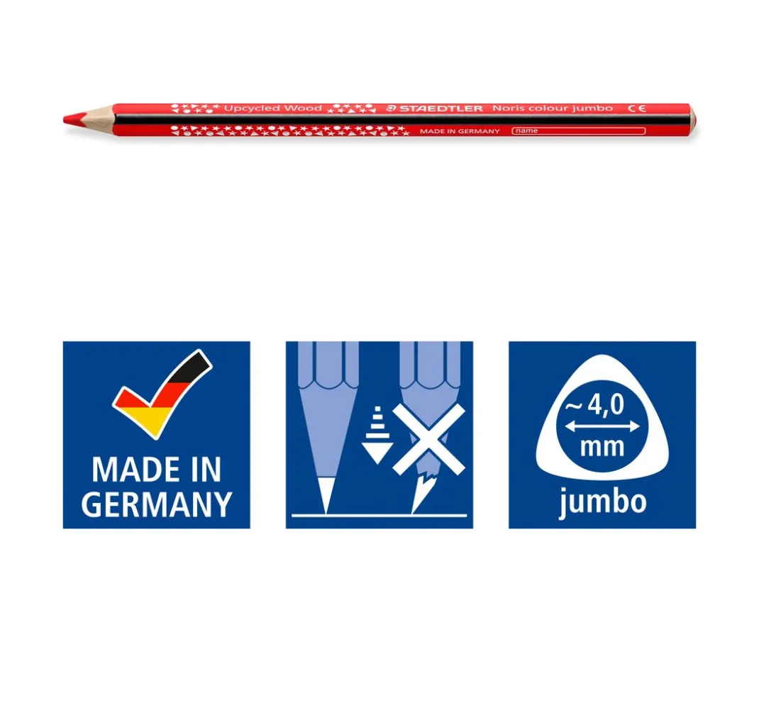 Kinder STAEDTLER Stifte & Marker|Weitere Geschenkideen Für Kinder>Noris colour "Jumbo Buntstifte", 9er-Set + 1 Gratis