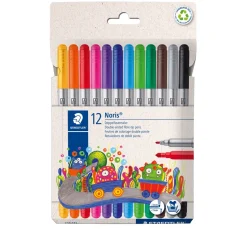 Kinder STAEDTLER Stifte & Marker|Farbsets>Noris Doppelfasermaler, 12er-Set