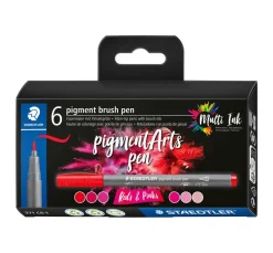 STAEDTLER Kartengestaltung>Pigment brush pen, 6er-Set