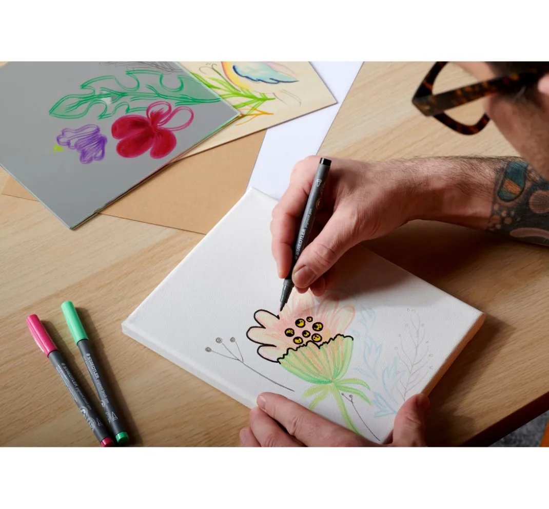 STAEDTLER Kartengestaltung>Pigment brush pen, 6er-Set