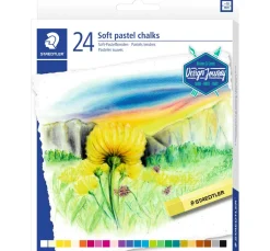 STAEDTLER Schulmalfarbe|Künstlerfarbe>Soft-Pastellkreiden, 24er-Set