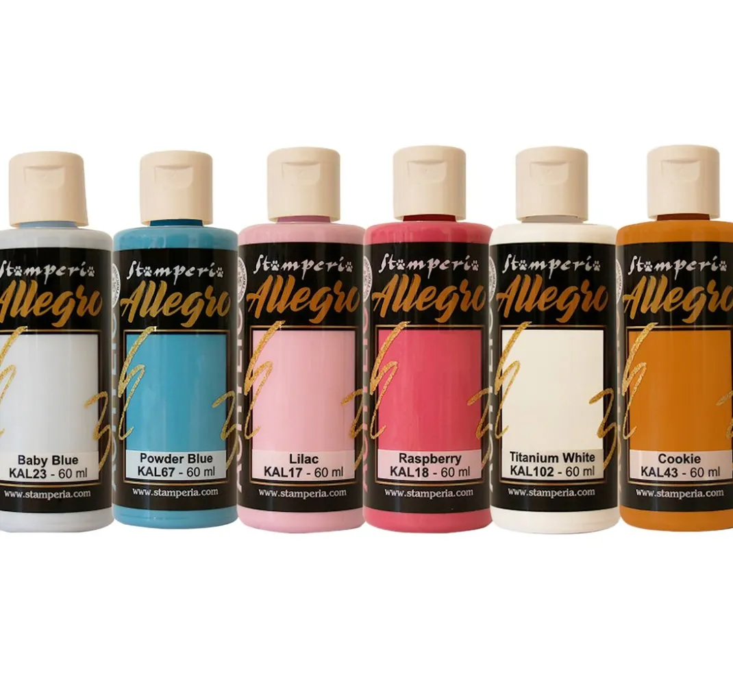 Stamperia Farbsets|Künstlerfarbe>Allegro Acrylic "Dewdrops"