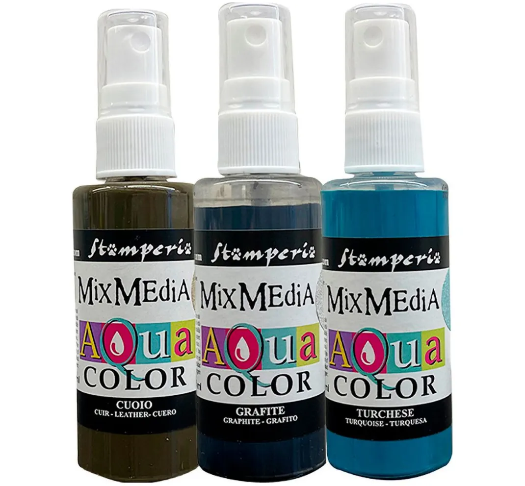 Stamperia Sprühfarbe|Farbsets>Aquacolor "Alterego", 3er-Set