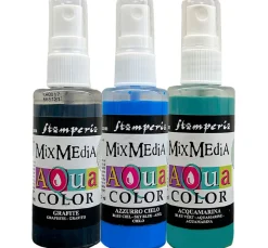 Stamperia Sprühfarbe|Farbsets>Aquacolor "Art of Travelling", 3er-Set
