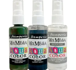 Stamperia Farbsets|Sprühfarbe>Aquacolor "Gear up for Christmas", 3er-Set