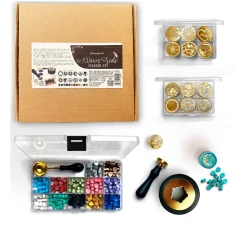 Stamperia Siegelstempel &-Wachs>Wax and Seals Starter-Set