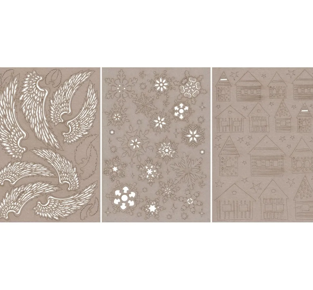 Pronty Crafts Dekoelemente|Scrapbooking>Stanzmotive "Graupappe"