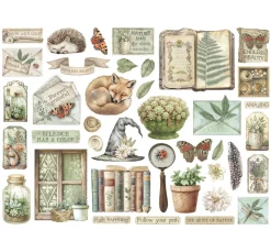 Stamperia Scrapbooking|Kartengestaltung>Stanzmotive "Herbarium Silvae"