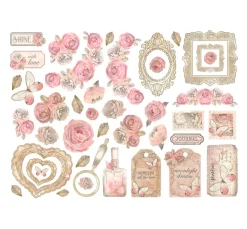 Stamperia Dekoelemente|Kartengestaltung>Stanzmotive "Shabby Rose"