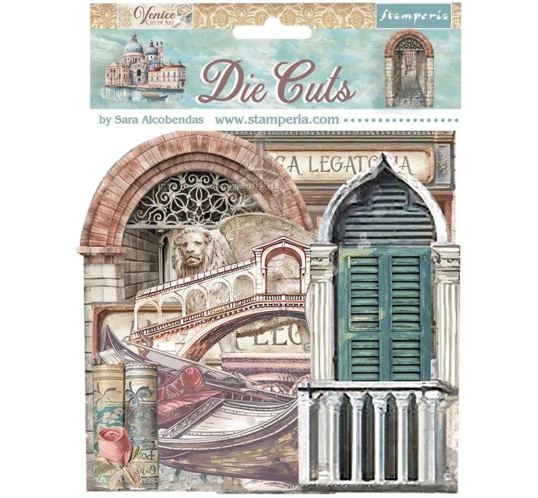 Stamperia Dekoelemente|Kartengestaltung>Stanzmotive "Venice"