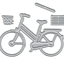 FINDit Stanz- & Prägemaschinen|Schablonen>Stanzschablone "Fahrrad mit Korb"