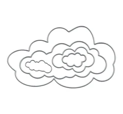 FINDit Stanz- & Prägemaschinen|Schablonen>Stanzschablone "Wolken"