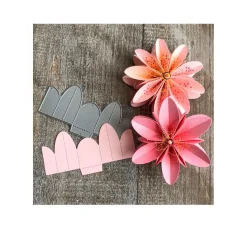 FarbTon Papier Stanz- & Prägemaschinen|Schablonen>Stanzschablone-Faltblumen "M"