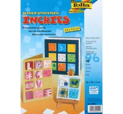 folia Untersetzer & Legekarten|Weiteres>Stanzteile "Inchies", 96 Stück