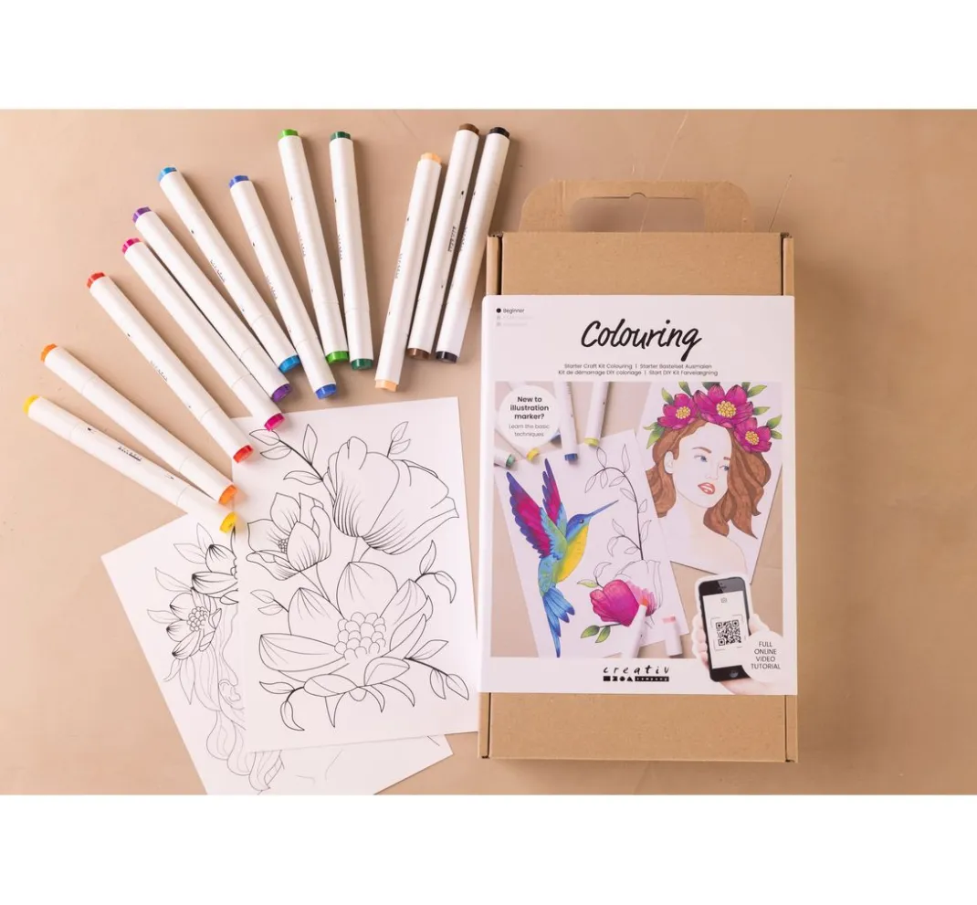 creativ company Farbsets>Starterset Ausmalen "Zeichenmarker"