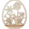 ohne Marke Holz, Mdf & Pappmaché>Steckmotiv Anhänger Ei "Vögel und Blumen"