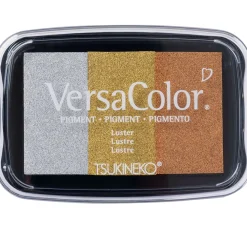 Tsukineko Scrapbooking|Kartengestaltung>Stempelkissen Versacolor, 3 Farben sortiert, Gold