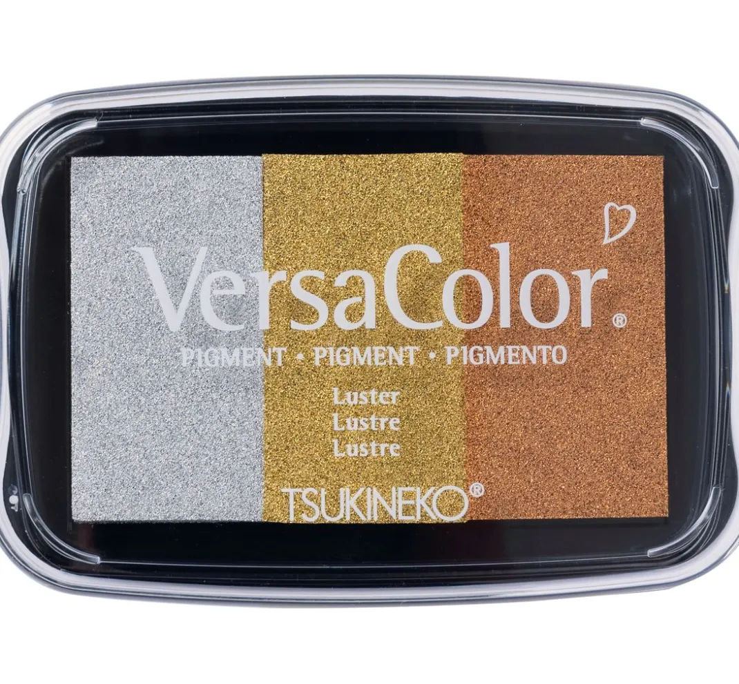 Tsukineko Scrapbooking|Kartengestaltung>Stempelkissen Versacolor, 3 Farben sortiert, Gold
