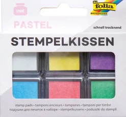 folia Scrapbooking|Kartengestaltung>Stempelkissen-Set, 6-tlg., Pastell