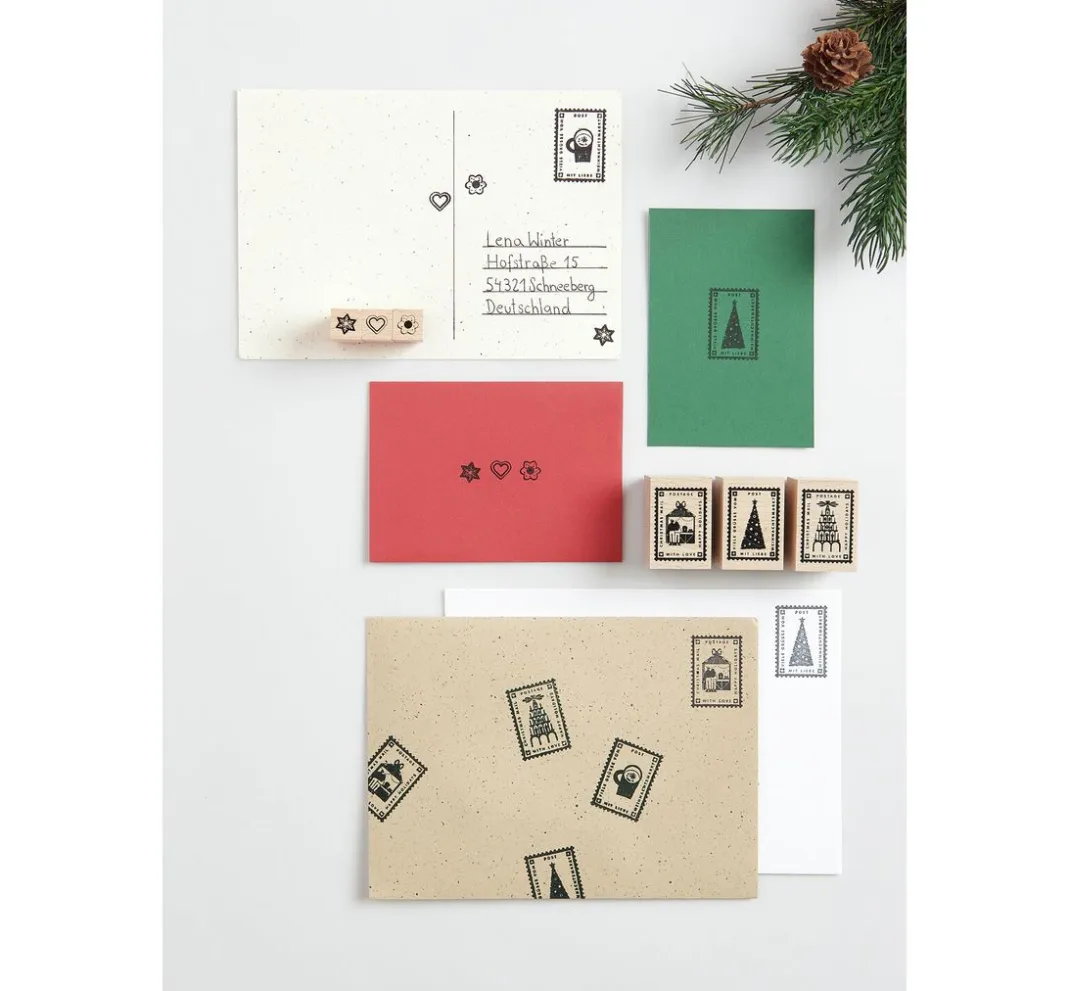 Rico Design Scrapbooking|Kartengestaltung>Stempel-Set "Weihnachtspost"