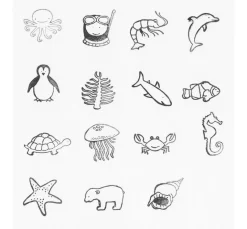 Rico Design Stempel & Zubehör|Kartengestaltung>Stempel-Set "Zoowelt"