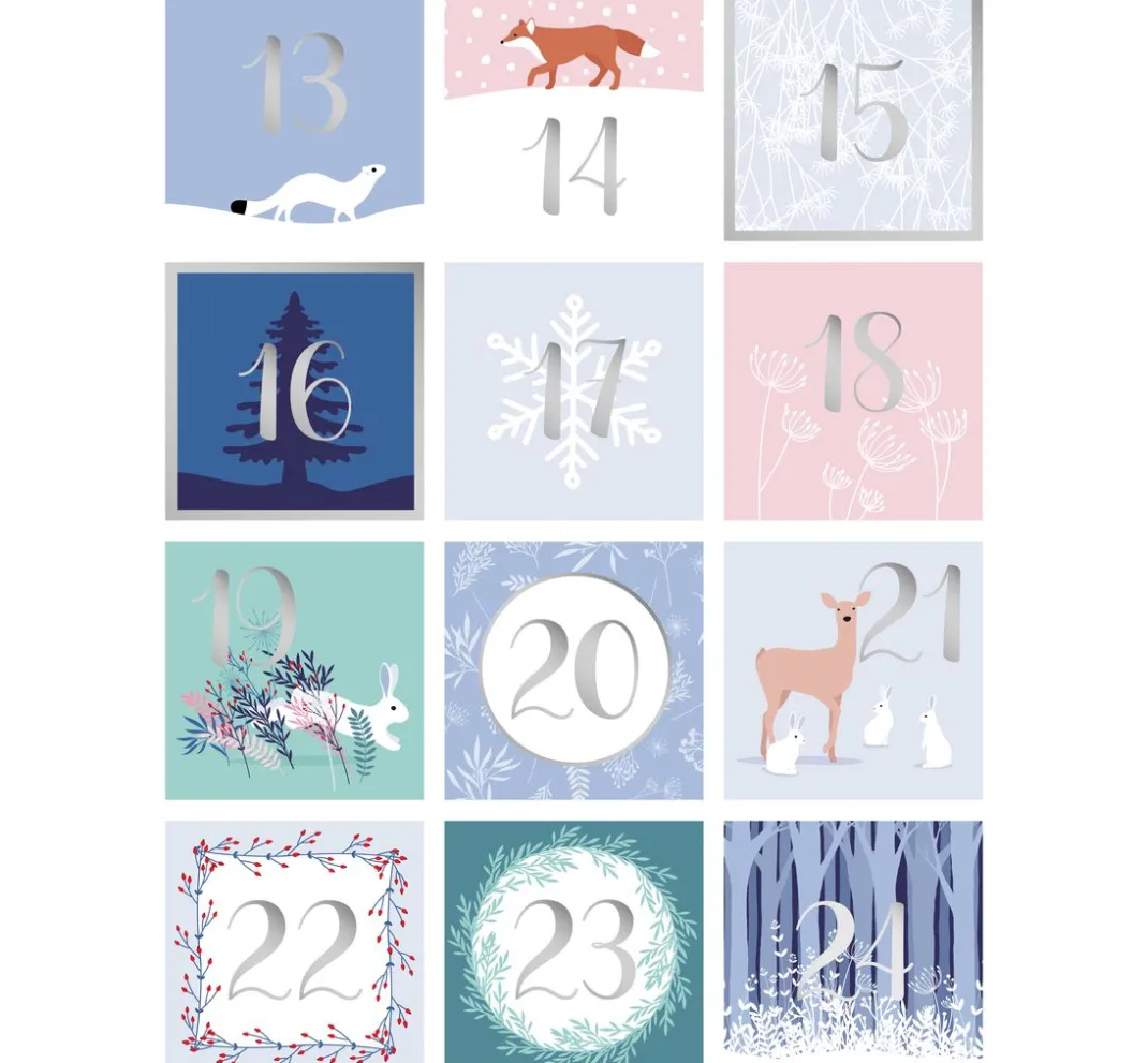 Artemio Scrapbooking|Kartengestaltung>Sticker Adventszahlen "Winterzauber"