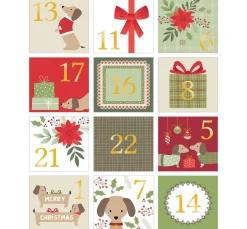 Artemio Scrapbooking|Kartengestaltung>Sticker Adventszahlen "Woofy Christmas"