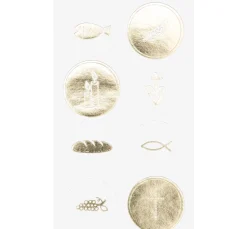 Rico Design Sticker & Klebebänder|Kartengestaltung>Sticker "Christliche Feste", mit Goldfolie
