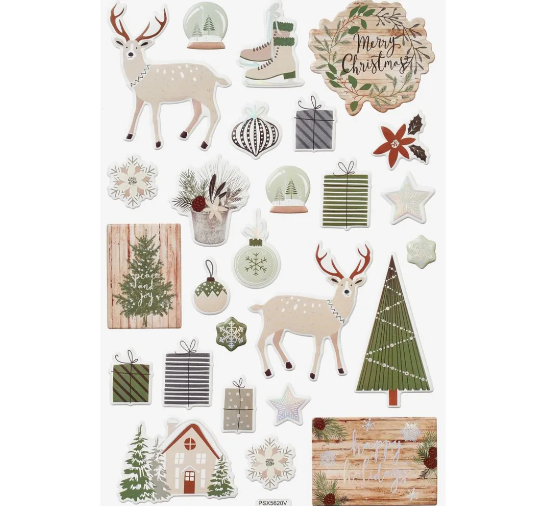 HobbyFun Scrapbooking|Kartengestaltung>Sticker "Happy Holidays"