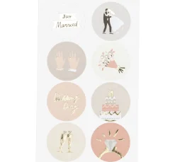 Rico Design Sticker & Klebebänder|Kartengestaltung>Sticker "Hochzeit", mit Goldfolie