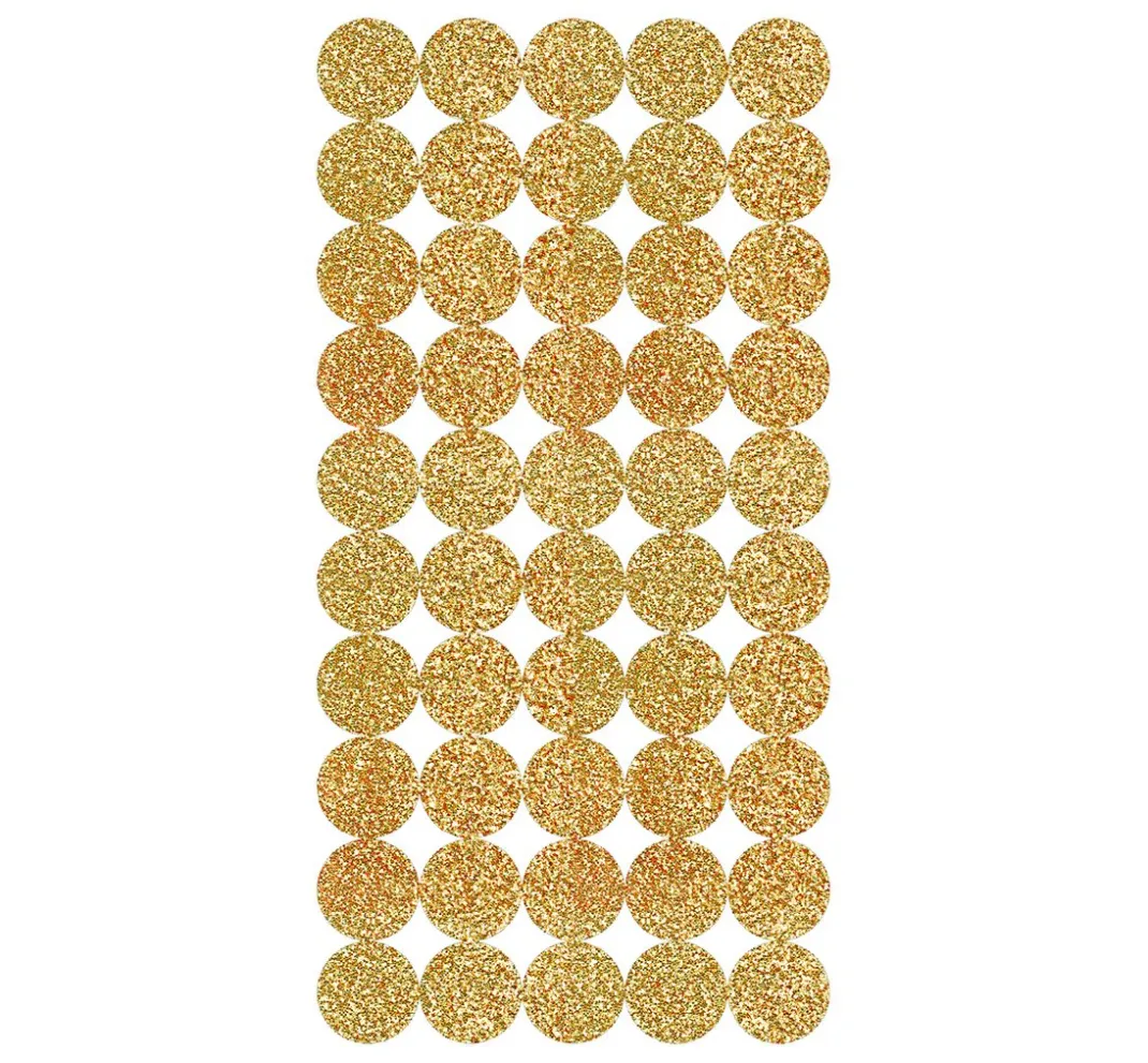 Rico Design Scrapbooking|Kartengestaltung>Sticker "Kreise gold", 200 Stück