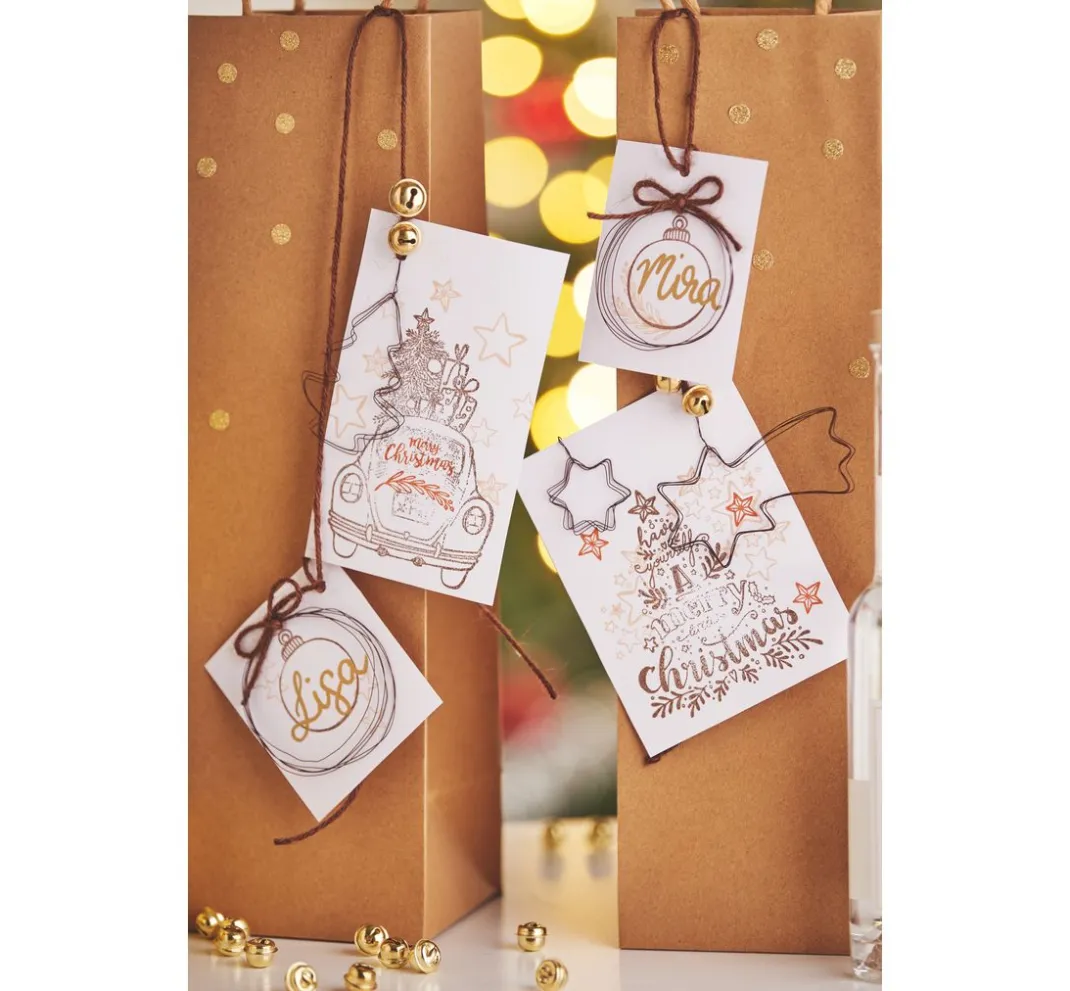 Rico Design Scrapbooking|Kartengestaltung>Sticker "Kreise gold", 200 Stück
