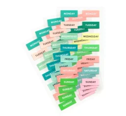 Rico Design Bullet Journal|Accessoires Fürs Bullet Journal>Sticker "Wochentage", 4 Blatt