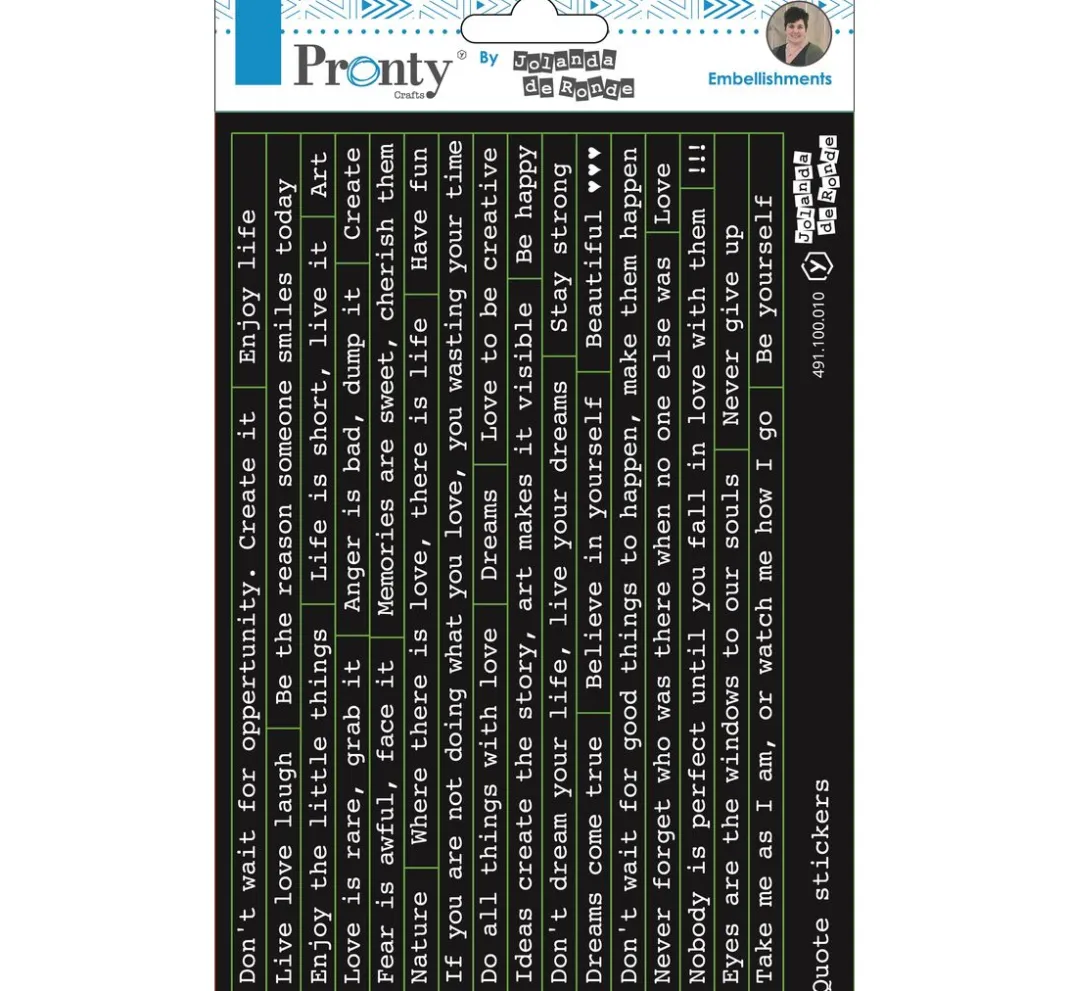 Pronty Crafts Sticker & Klebebänder|Kartengestaltung>Sticker "Zitate", A5