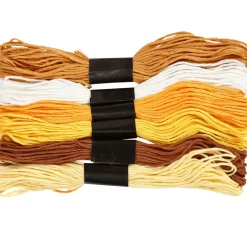 creativ company Sticken|Freundschaftsarmbänder>Stickgarnset "Golden"