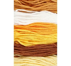 creativ company Sticken|Freundschaftsarmbänder>Stickgarnset "Golden"