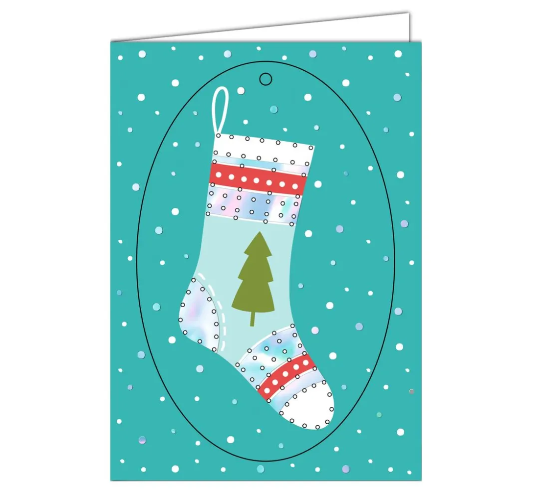 Kinder URSUS Weitere Geschenkideen Für Kinder|Papier-Bastelsets>Stickkarten-Set "Weihnachten"