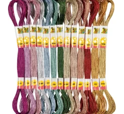folia Sticken|Freundschaftsarmbänder>Sticktwist "Metallic"