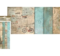 Stamperia Stoff Zum Basteln|Stoffpakete>Stoffpaket "Around the World"