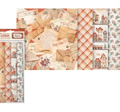 Stamperia Stoff Zum Basteln|Stoffpakete>Stoffpaket "Gear up for Christmas"